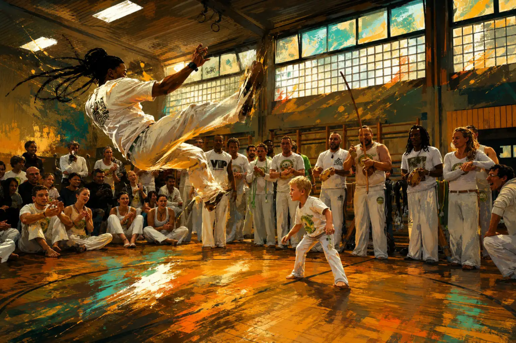 Capoeira Kindertraining in Berlin bei UNICAR Capoeira Regional