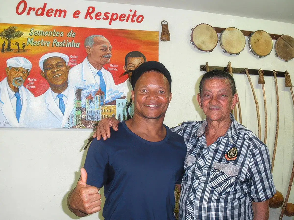 Mestre Nelsinho und Mestre Boca Rica